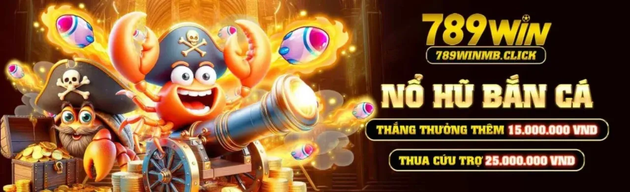 Hình ảnh chính Nổ Hũ VF88 với biểu tượng jackpot và tiền vàng